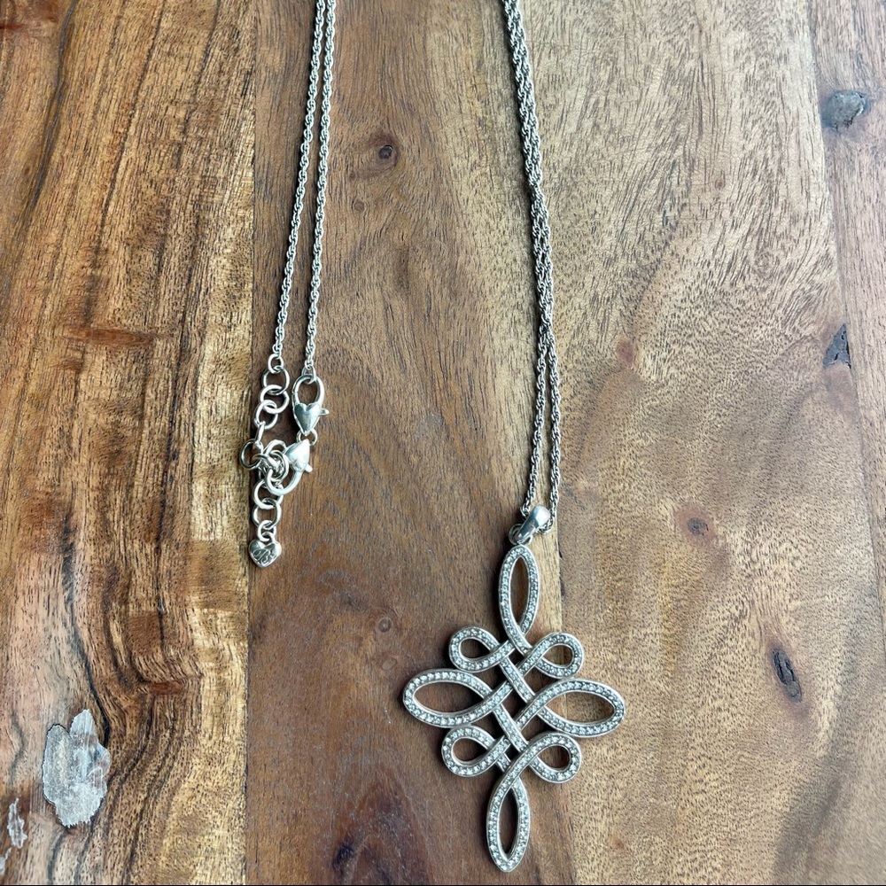 Vintage Brighton rhinestone pendant necklace